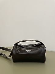 Prada Suede calfskin shoulder bag Dark brown  - 1