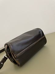 Prada Suede calfskin shoulder bag Dark brown  - 3
