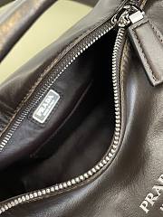 Prada Suede calfskin shoulder bag Dark brown  - 2