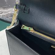 Prada Black Saffiano leather shoulder bag size  21.5x14x4cm - 6