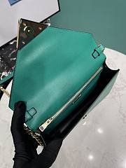 Prada Black Saffiano leather shoulder green bag size 21.5x14x4cm  - 5