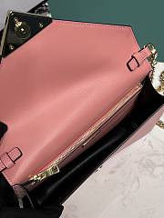 Prada Black Saffiano leather shoulder pink bag size 21.5x14x4cm - 6