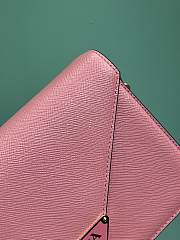 Prada Black Saffiano leather shoulder pink bag size 21.5x14x4cm - 5