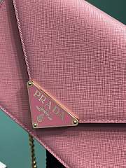 Prada Black Saffiano leather shoulder pink bag size 21.5x14x4cm - 3