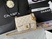 Chanel cross body beige bag mini size 18x13x7cm - 4