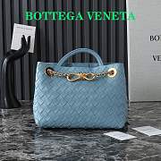 Bottega Veneta Small Andiamo blue bag size 19x25x10.5cm - 5