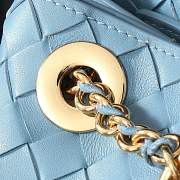 Bottega Veneta Small Andiamo blue bag size 19x25x10.5cm - 4