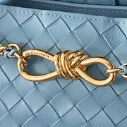 Bottega Veneta Small Andiamo blue bag size 19x25x10.5cm - 2