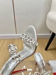 Christian Louboutin Just Jewel 85 embellished PVC mules - 2