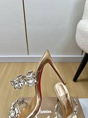 Christian Louboutin Just Jewel 85 embellished PVC mules 01 - 2