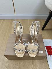 Christian Louboutin Just Jewel 85 embellished PVC mules 03 - 1