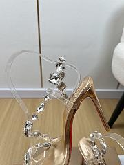 Christian Louboutin Just Jewel 85 embellished PVC mules 03 - 4