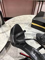 Christian Louboutin Rosalie Alta 150 mm Sandals Goatskin Black  - 4