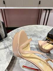 Christian Louboutin Rosalie Alta 150 mm Sandals Goatskin Beige - 6