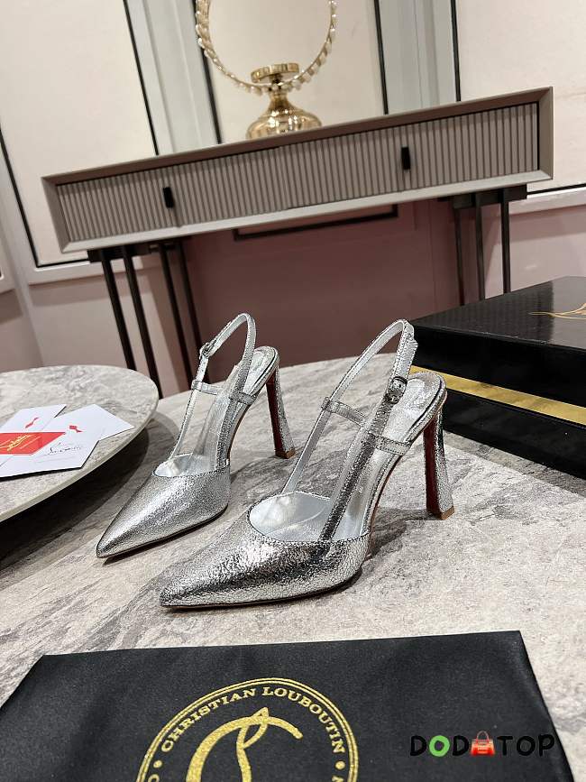 Christian Louboutin silver heels 01 - 1