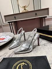 Christian Louboutin silver heels 01 - 1