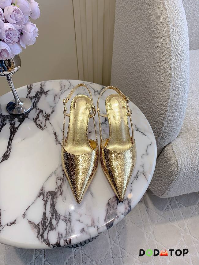 Christian Louboutin gold heels 01 - 1