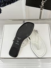 Prada Leather thong sandals white - 6