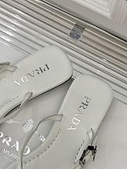 Prada Leather thong sandals white - 5