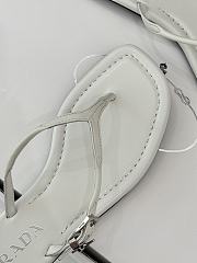 Prada Leather thong sandals white - 2