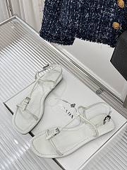 Prada Leather thong sandals white 02 - 1