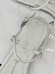 Prada Leather thong sandals white 02 - 4