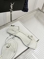 Prada Leather thong sandals white 02 - 6