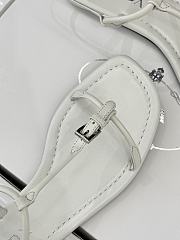 Prada Leather thong sandals white 02 - 5