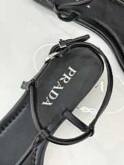 Prada Leather thong sandals black 02 - 6