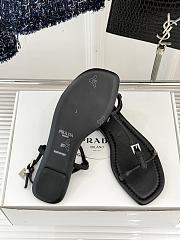 Prada Leather thong sandals black 02 - 2