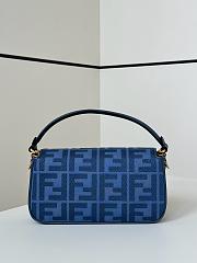 FENDI Baguette denim bag size 27×6×14cm - 2