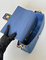 FENDI Baguette denim bag size 27×6×14cm - 3