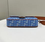 FENDI Baguette denim bag strap brown size 27×6×14cm - 6
