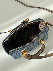 Fendi By The Way Boston denim bag size 20x9x12cm - 6