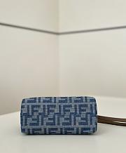 Fendi By The Way Boston denim bag size 20x9x12cm - 4