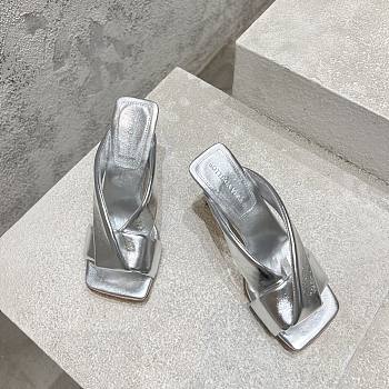Bottega Veneta Riva Mule silver