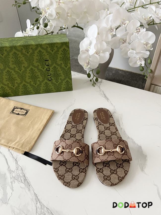 Gucci Women's mules with bit brown - 1