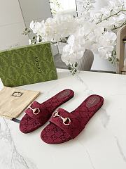 Gucci Women's mules with bit red - 4