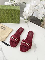 Gucci Women's mules with bit red - 3