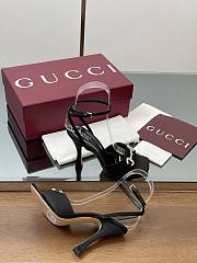 Gucci Women's sandals with crystal horsebit black - 5