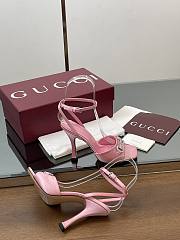 Gucci Women's sandals with crystal horsebit pink - 5