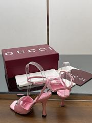Gucci Women's sandals with crystal horsebit pink - 4