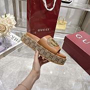 Gucci Women's GG platform sandal brown - 4