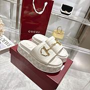 Gucci Women's GG platform sandal white - 1