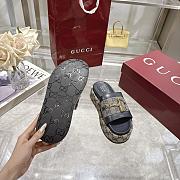 Gucci Women's GG platform sandal blue 01 - 5