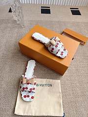 Louis Vuitton mules cherry white  - 4