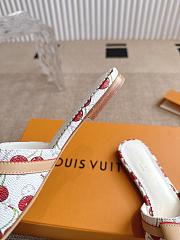 Louis Vuitton mules cherry white  - 2