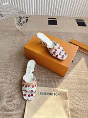 Louis Vuitton mules cherry white 01 - 2