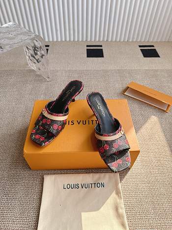 Louis Vuitton mules cherry brown 01