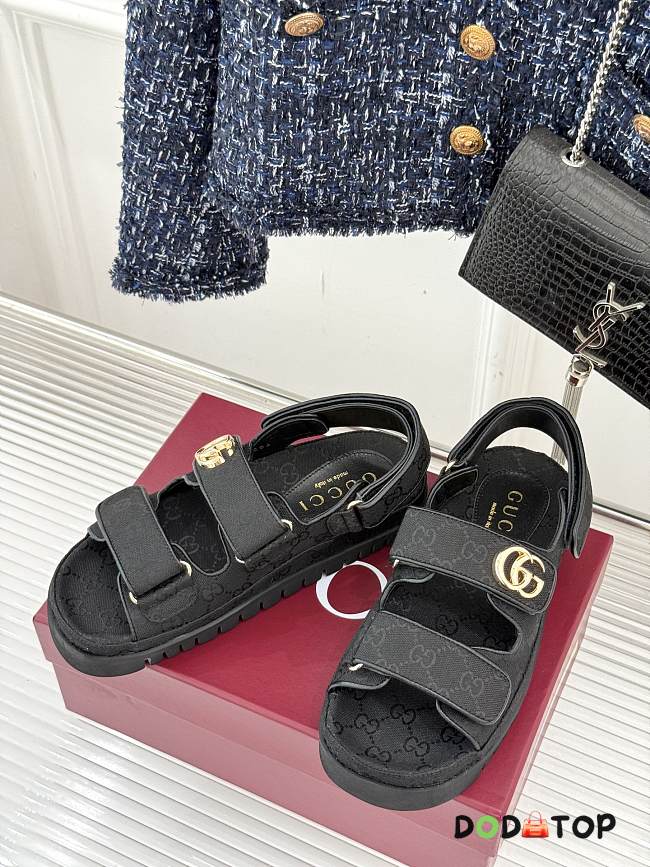Gucci sandals black 01 - 1